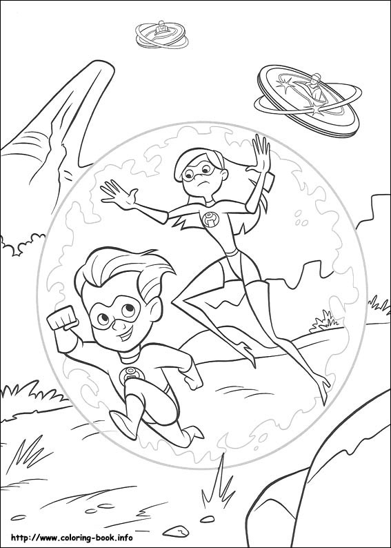 The Incredibles coloring picture